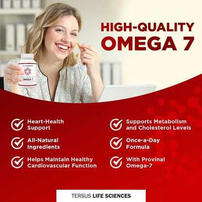 Cardia 7 Heart Health Omega 7 Suplemento Cardiaco Sin Olor a Pescado 60 Geles