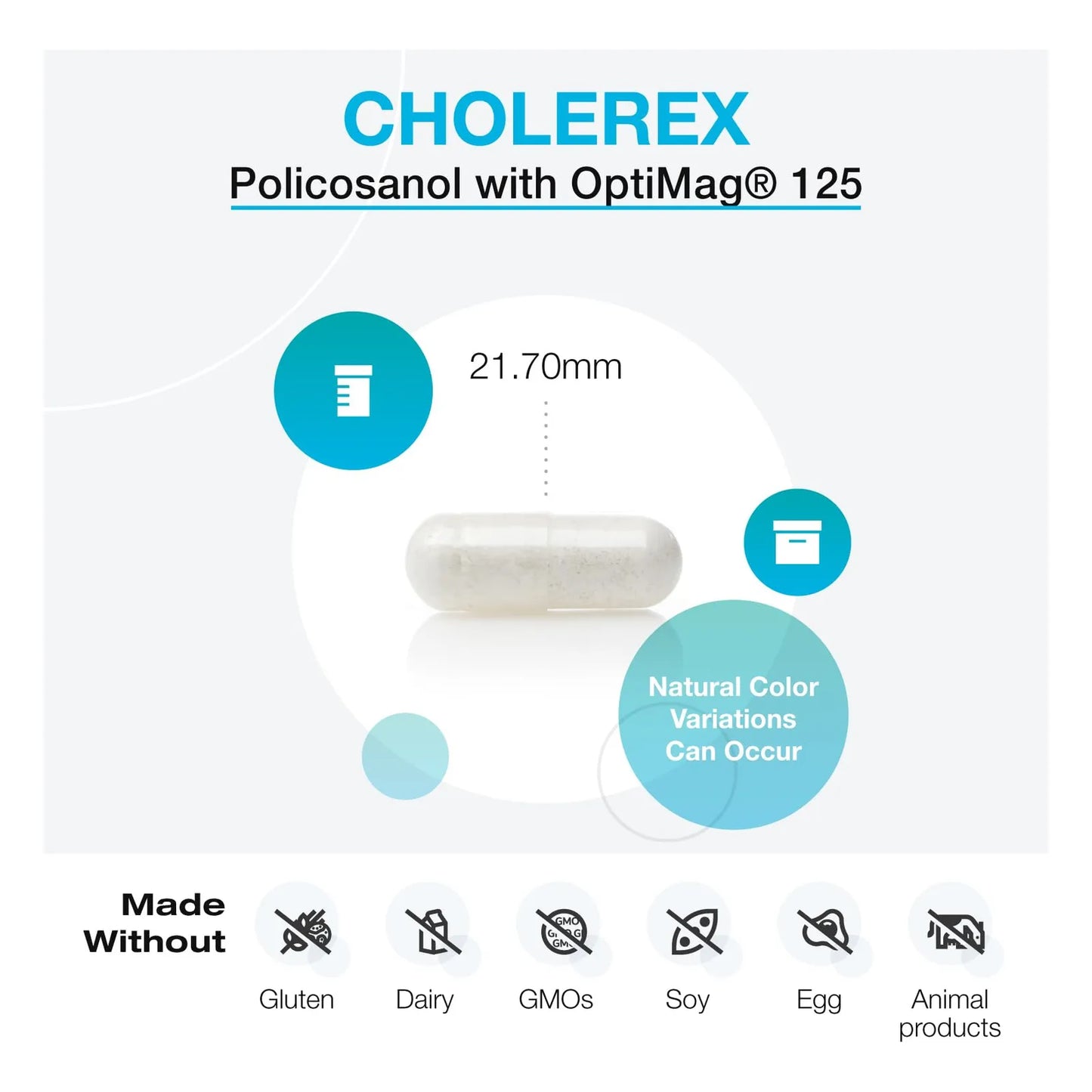 CholeRex Policosanol 10 Mg Apoyo Lipidico Y Flujo Sanguineo Saludable