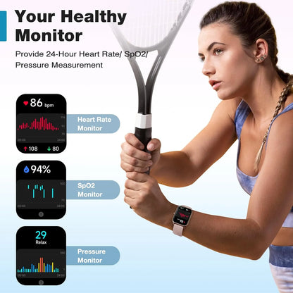 Fitpolo Smart Watch Monitor Cardíaco Resistente Al Agua Pantalla Táctil