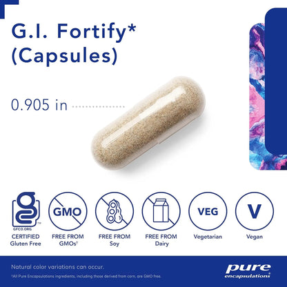 Pure Encapsulations GI Fortify Capsulas Apoyo Gastrointestinal Y Motilidad 120 Unidades