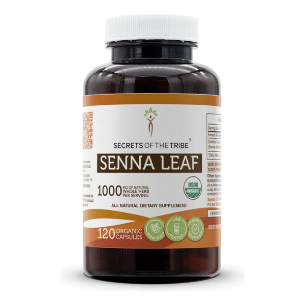 Hoja De Sena Orgánica USDA 120 Cápsulas Veganas Certificadas