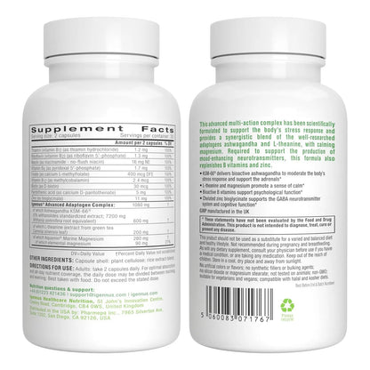Complejo Adaptogeno Ashwagandha KSM66 LTeanina Magnesio Alivio Estrés y Sueño