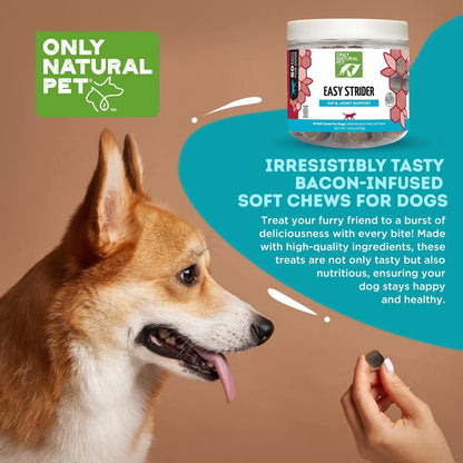 Easy Strider Suplemento Para Cadera Y Articulaciones De Perros 60 Masticables Sabor Tocino