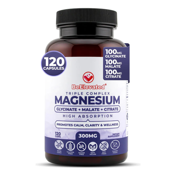Suplemento De Magnesio Triple Complejo Alta Absorción Salud Cerebral Y Muscular