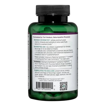 Multivitaminas Y Minerales Alta Potencia Symmetry Mujer 90 Cápsulas Vegetarianas