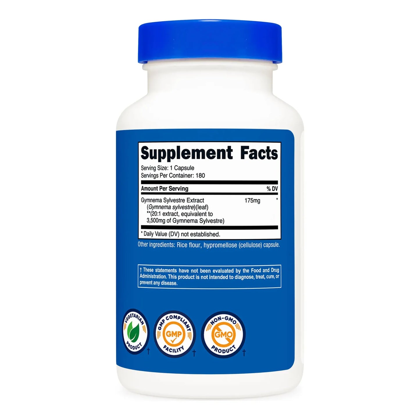 Gymnema Sylvestre 3500 Mg Extracto 20 1 180 Capsulas Sin Omg Y Vegetariano
