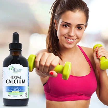 Calcio Líquido Natural Para Huesos Y Dientes Fuertes 60 Ml Suplemento Vegano