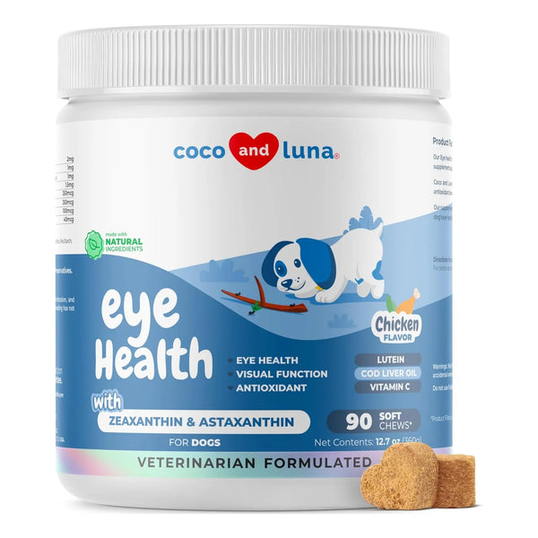 Suplemento Ocular Para Perros 90 Masticables Omega 3 Salud Visual