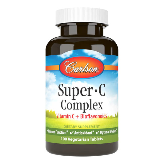 Complejo Super C Con Bioflavonoides Antioxidante 100 Tabletas Vegetarianas