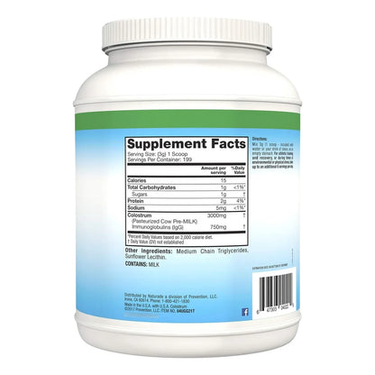 Polvo Calostro Plus Symbiotics 597 G Apoyo Inmunidad Rendimiento Atlético