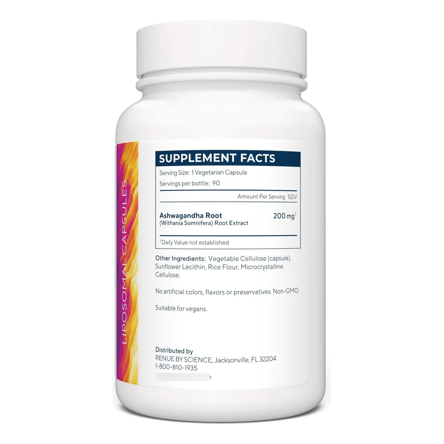 Cápsulas Liposomales Ashwagandha 90 Unidades Alta Absorción 200 Mg Por Dosis