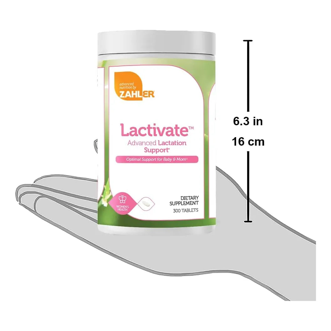 Zahler Lactivate Suplemento Avanzado De Apoyo A La Lactancia 300 Tabletas Kosher