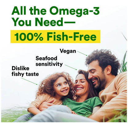 Aceite De Algas Omega 3 Vegano 750 Mg Con DHA Y EPA Para Corazón Y Cerebro