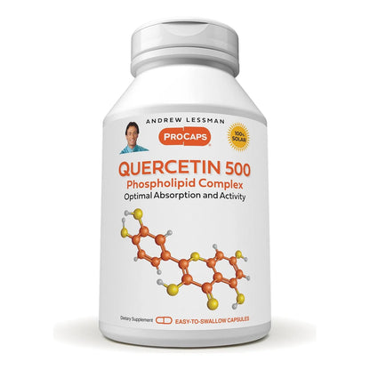 Quercetina 500mg Con Fosfolípidos Absorción Superior Andrew Lessman 60 Cápsulas
