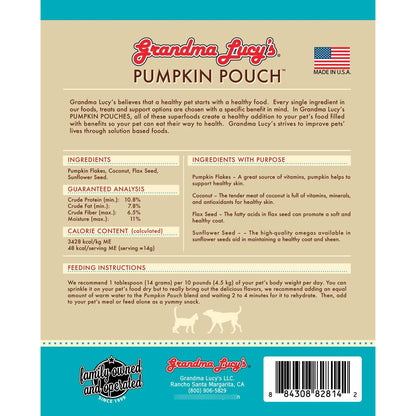 Snack Natural Piel Y Pelaje Calabaza 170g Para Perros Y Gatos