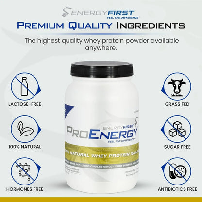 Proteína De Suero Aislada Sabor Vainilla Natural Alimentada Con Pasto Sin Lactosa Ni Gluten 2 Libras