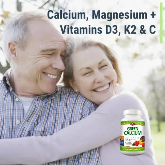 Calcio Magnesio Vitamina C K2 D3 100 Tabletas Huesos Dientes Fuertes