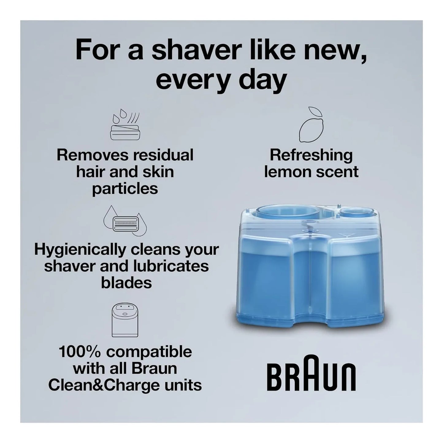 Cartuchos Braun Clean And Renew Solucion Limpiadora Paquete De 10 Unidades