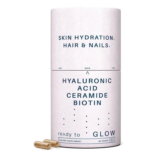 Suplemento Antienvejecimiento Glow Con Ácido Hialurónico Y Biotina Piel Radiante