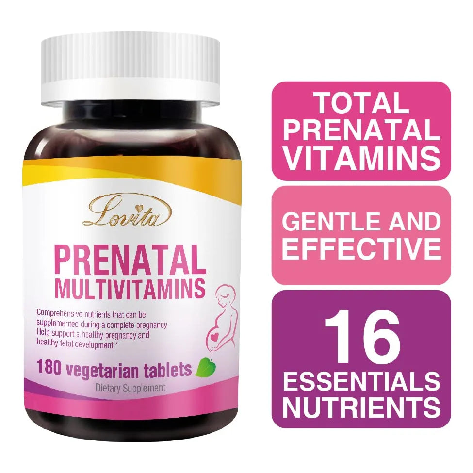 Multivitaminas Prenatales 180 Tabletas Apoyo Integral Embarazo Veganas
