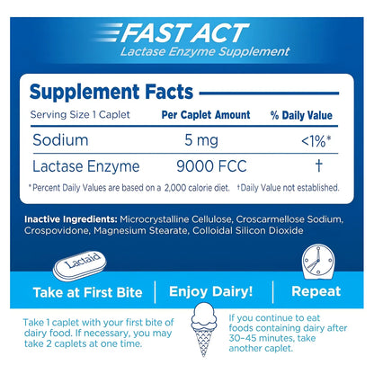 Lactaid Intolerantes Lactosa Masticable Rapida Accion 32 Und - Imagen 5