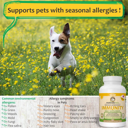 Suplemento Inmunológico Para Perros Alivio Alergias Vitaminas Minerales