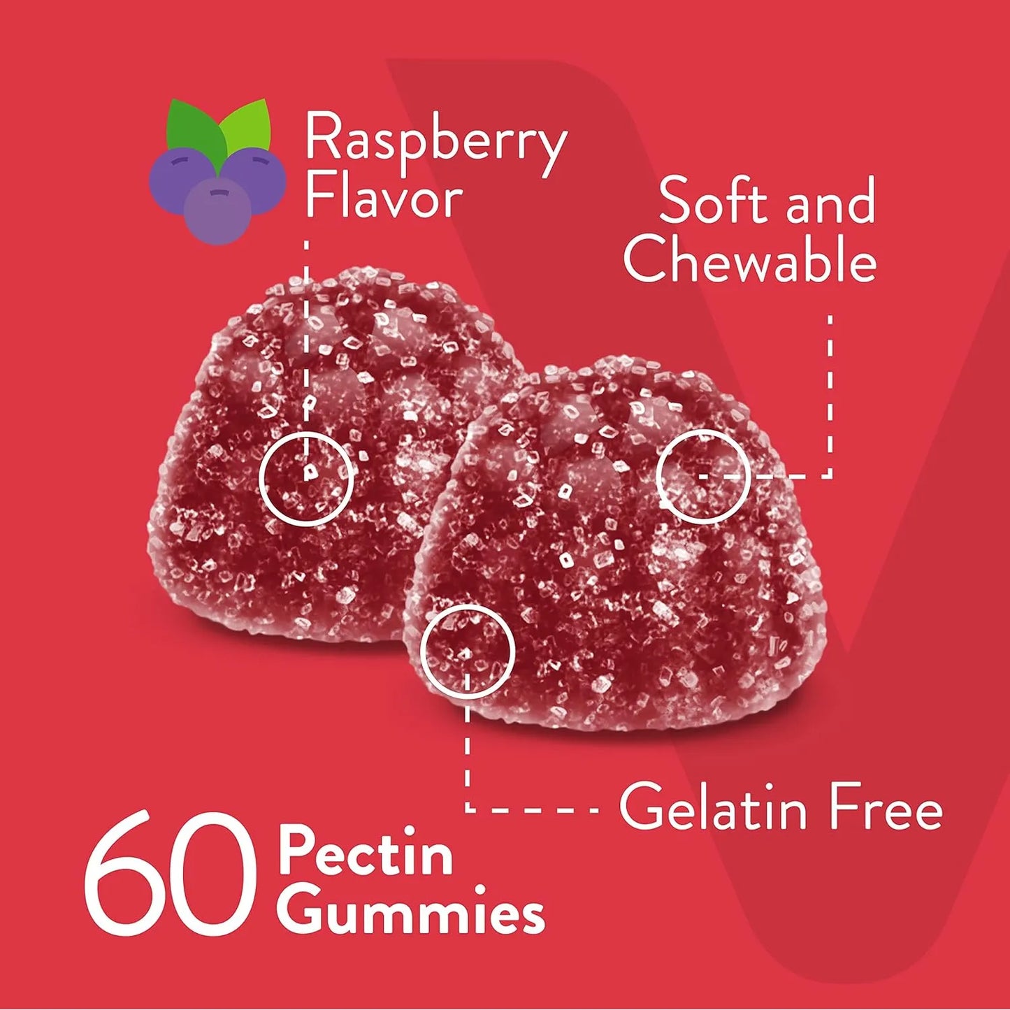 Gomitas B12 Energizantes 1000 Mcg Sabor Frambuesa Veganas Sin Gluten