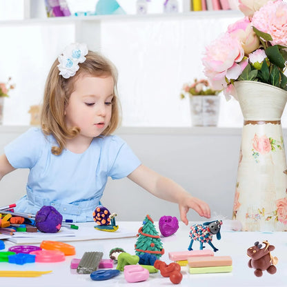 Kit De Inicio De Arcilla Polimérica 50 Colores Con Herramientas Y Accesorios
