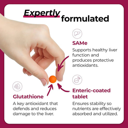 Tabletas Sam E Con Glutation Para Perros Y Gatos Apoyo Hepatico VetriScience