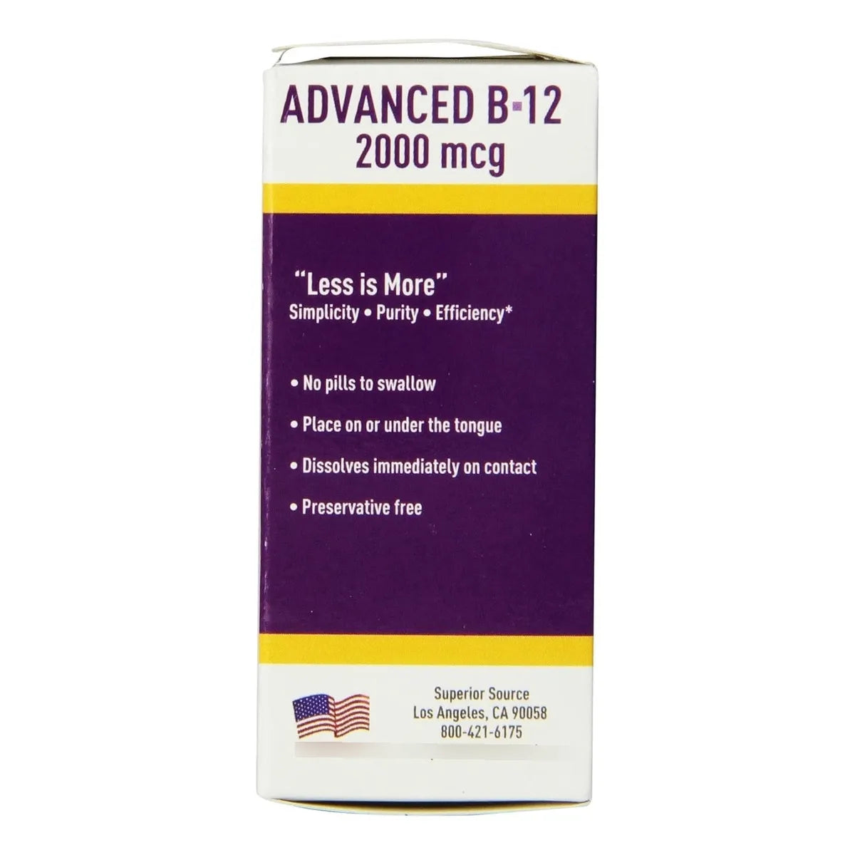 Tabletas De B12 2000 Mcg 60 Unidades Energía Salud Ósea Y Muscular