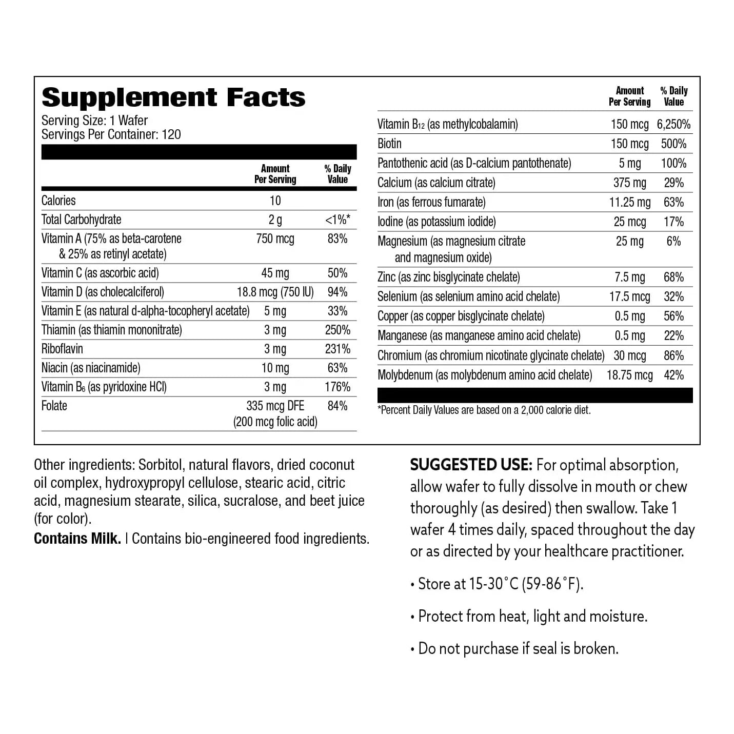 Multivitamina Bariatrica Todo En Uno 375 Mg 120 Und Sabor Muy Berry