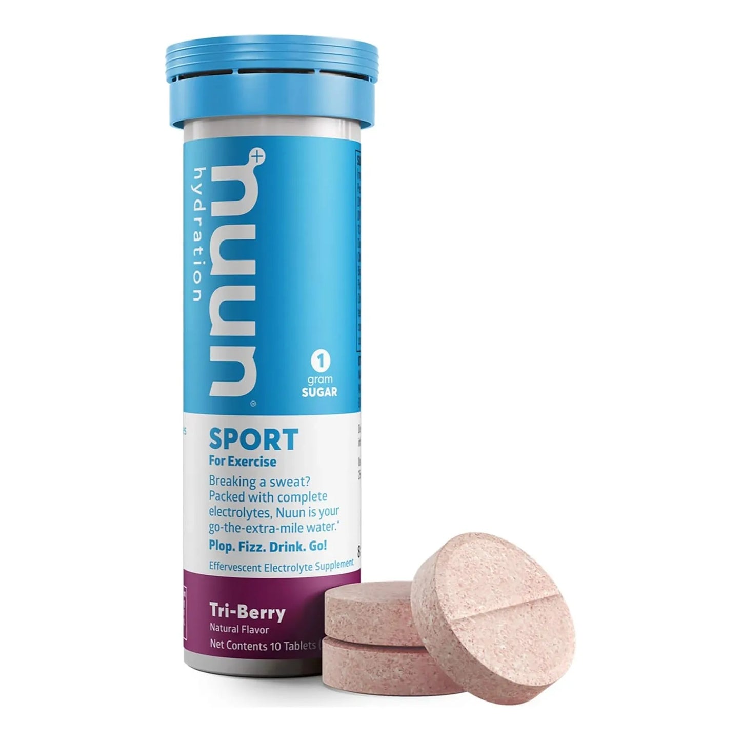 Nuun Activo Electrolitos Tri Berry 60 Tabletas Hidratacion Inteligente