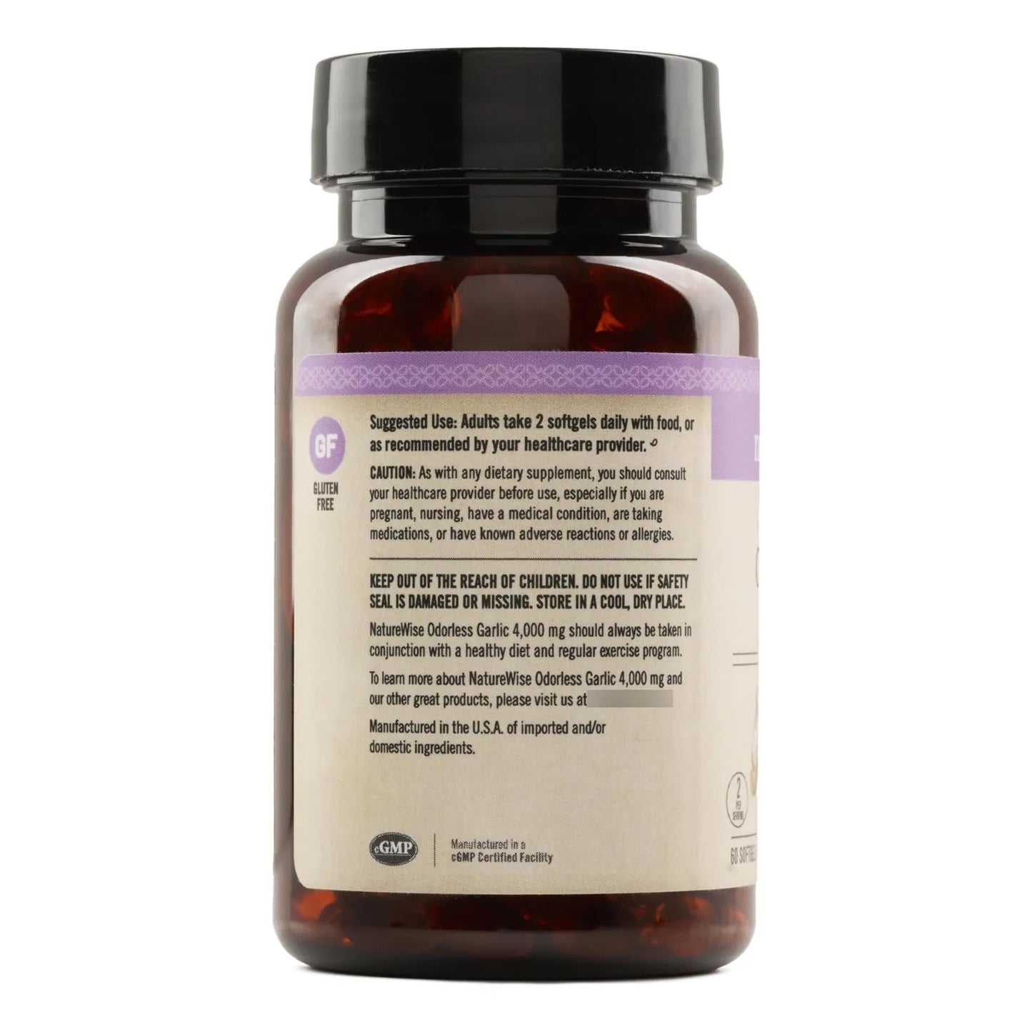Ajo Inodoro 4000 Mg Extracto Ultra Potente 100 A 1 Fórmula Colesterol Saludable 60 Cápsulas