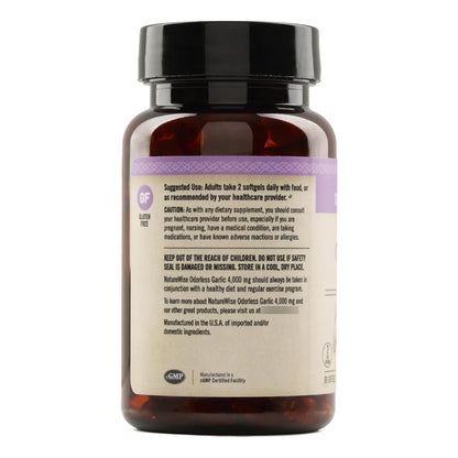 Ajo Inodoro 4000 Mg Extracto Ultra Potente 100 A 1 Fórmula Colesterol Saludable 60 Cápsulas