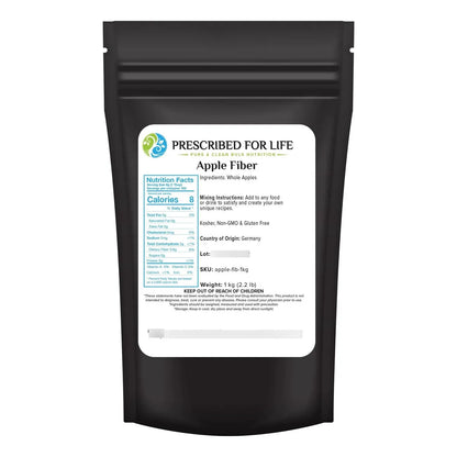 Polvo De Fibra De Manzana Pectina Natural Para Salud Digestiva Vegano Sin Gluten 2.2 Lbs
