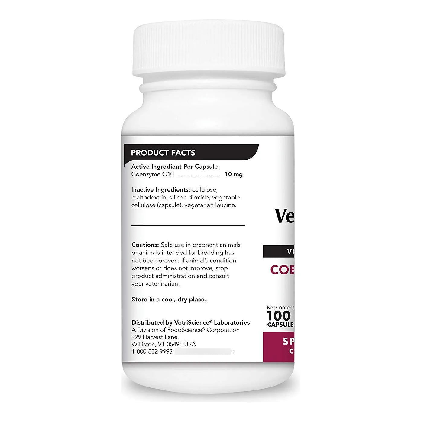 Coenzima Q10 10mg 100 Capsulas Antioxidantes Para Perros Y Gatos