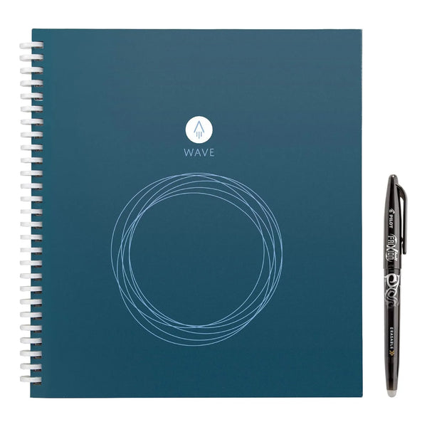 Cuaderno Inteligente Rocketbook Wave Con Boligrafo Pilot Frixion Reutilizable Y App Integrada