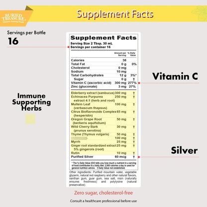 Childrens ACF Advanced Immune Support Sabor Cereza 16 Onzas Refuerzo Inmune Infantil