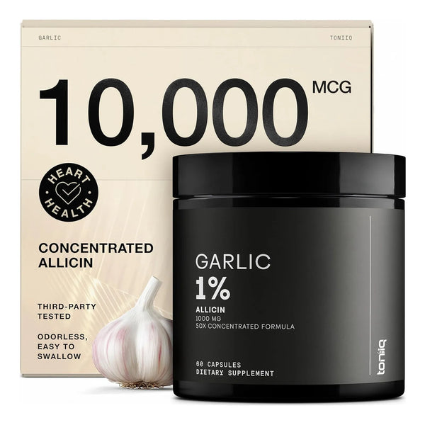 Extracto De Ajo Sin Olor 10 Mg Alicina 50 1 Potencia Máxima 60 Cápsulas Vegetarianas