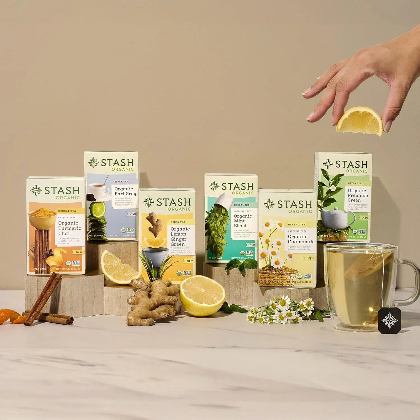 Té Orgánico Cúrcuma Chai Sin Cafeína 96 Bolsas Stash