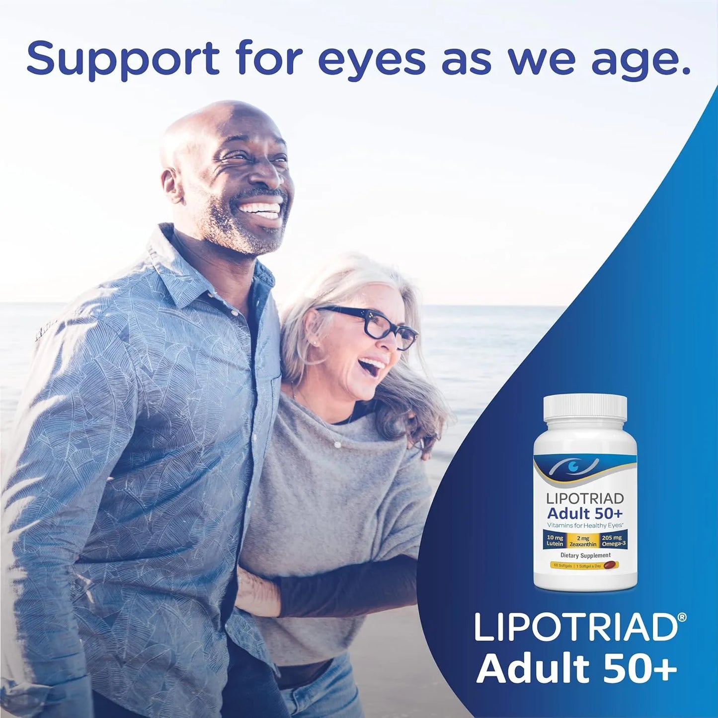 Vitaminas Y Minerales Para Ojos Mayores 50 Años Con Luteina Y Omega 3 90 Capsulas