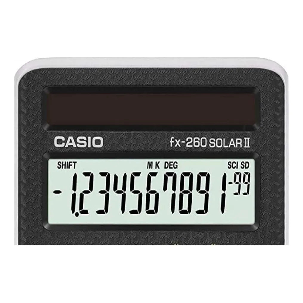 Calculadora Cientifica Casio Fx 260 Solar II Negra Funciones Avanzadas Y Energia Solar