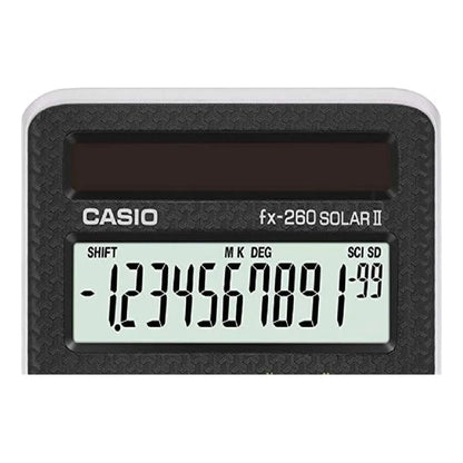 Calculadora Cientifica Casio Fx 260 Solar II Negra Funciones Avanzadas Y Energia Solar