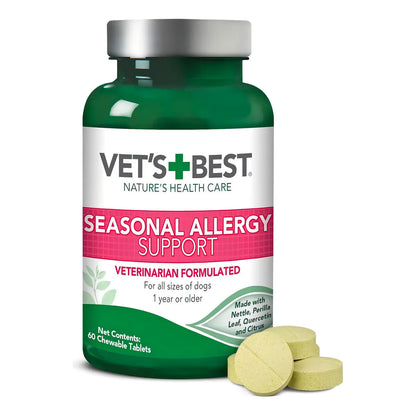 Vet's Best Alivio Alergias Piel Seca O Picazon 60 Tab Para Perros