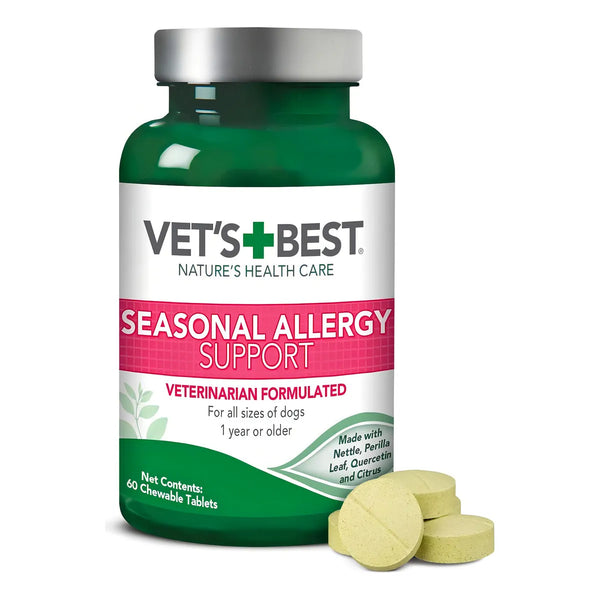 Vet's Best Alivio Alergias Piel Seca O Picazon 60 Tab Para Perros