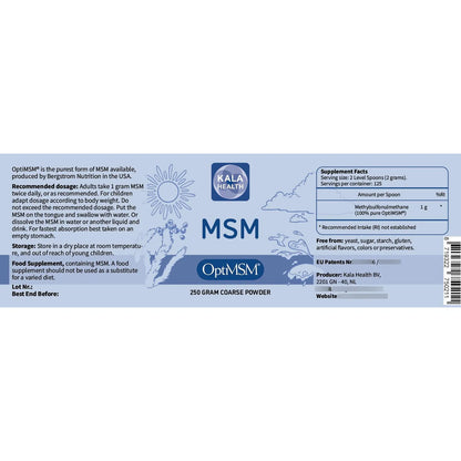 OptiMSM Polvo Puro De Metilsulfonilmetano MSM Organico Sin Gluten Ni OMG 1 Libra