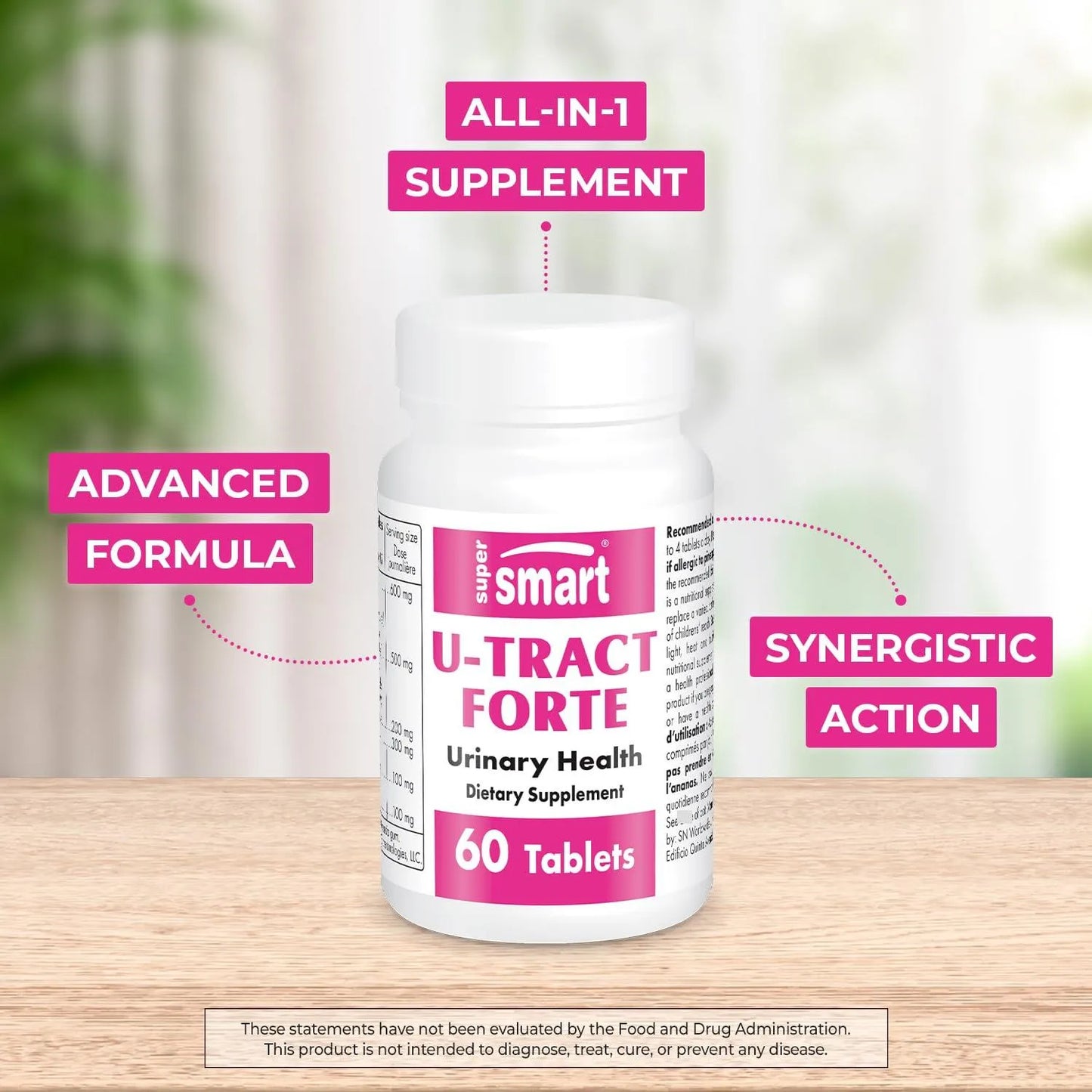 U Tract Forte D Manosa Bromelina 60 Tabletas Salud Urinaria