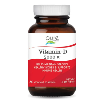 Vitamina D 5000 Ui Colecalciferol Pura 30 Cápsulas Naturales