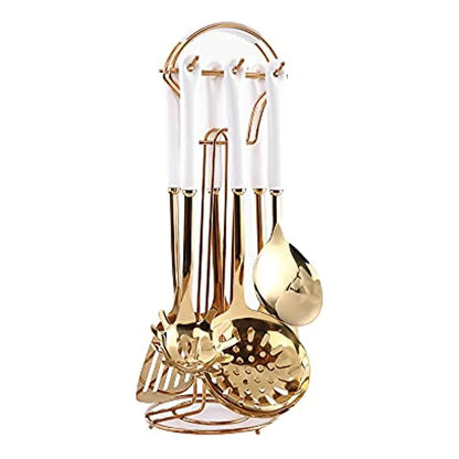 Juego De Utensilios De Cocina Aquax Acero Inoxidable Duradero Y Elegante