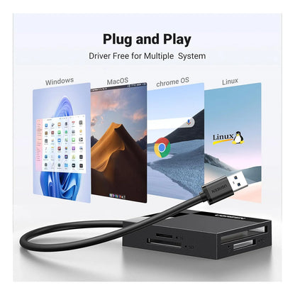 Lector De Tarjetas Ugreen Usb 3.0 Multiformato Portátil Negro - Imagen 5